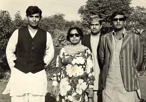 Malika Pukhraj with her Sons